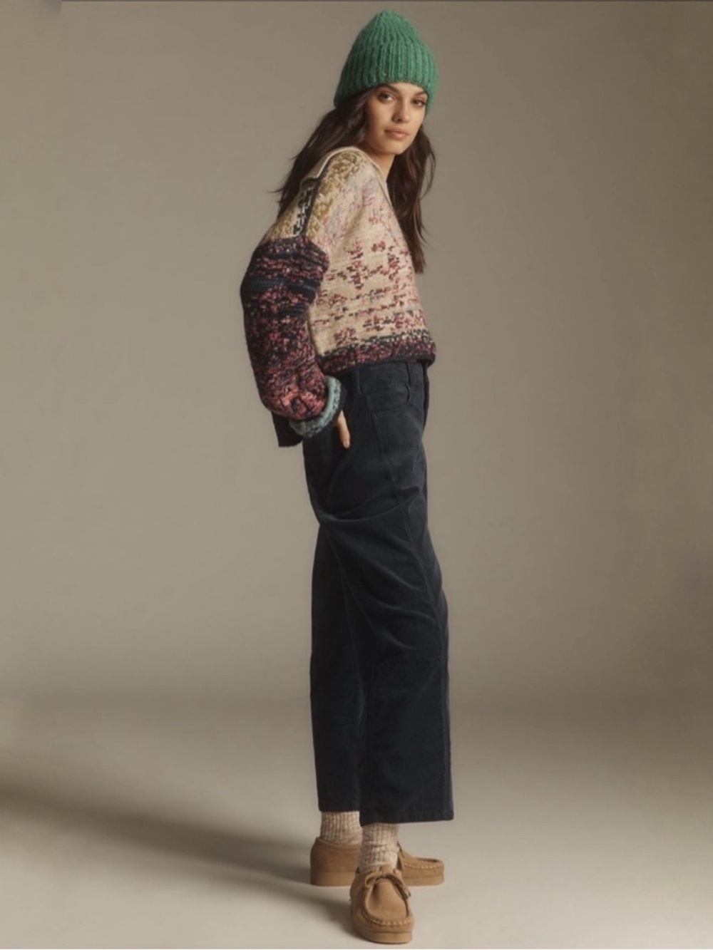 Anthro The Kenna Heritage Mid-Rise Barrel Jeans by Pilcro: Corduroy Edition - Picture 2 of 14